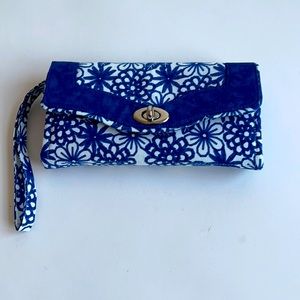 Vera Bradley style handmade wallet/wristlet Brand New never been used.
